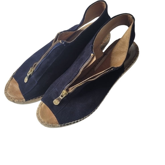 KANNA EMILY WEDGE SANDAL Navy Size 39 - Picture 3 of 6